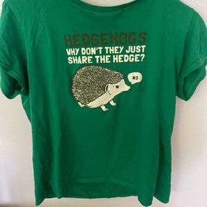 Womens hedgehog shirt